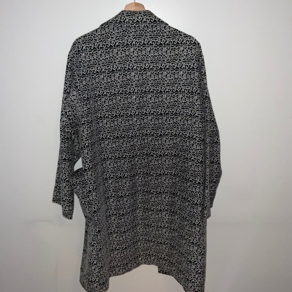 Topshop Black White Open Front Jacket Size 10 (US) / 14 (UK) - Picture 1 of 6
